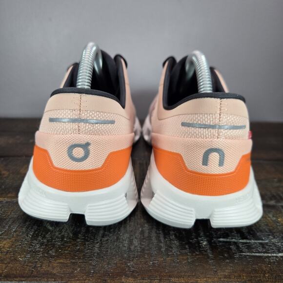 NEW ON Cloud X Womens Size 11 Comfy Running Shoes Sneakers Gym Orange White - Picture 4 of 11